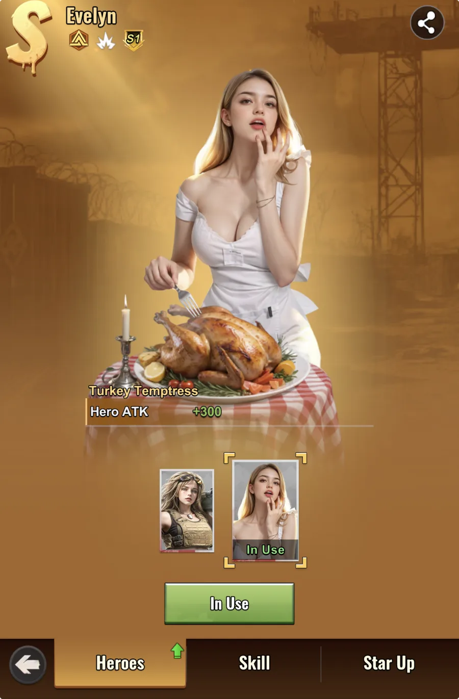 Turkey Temptress — Hero ATK +300